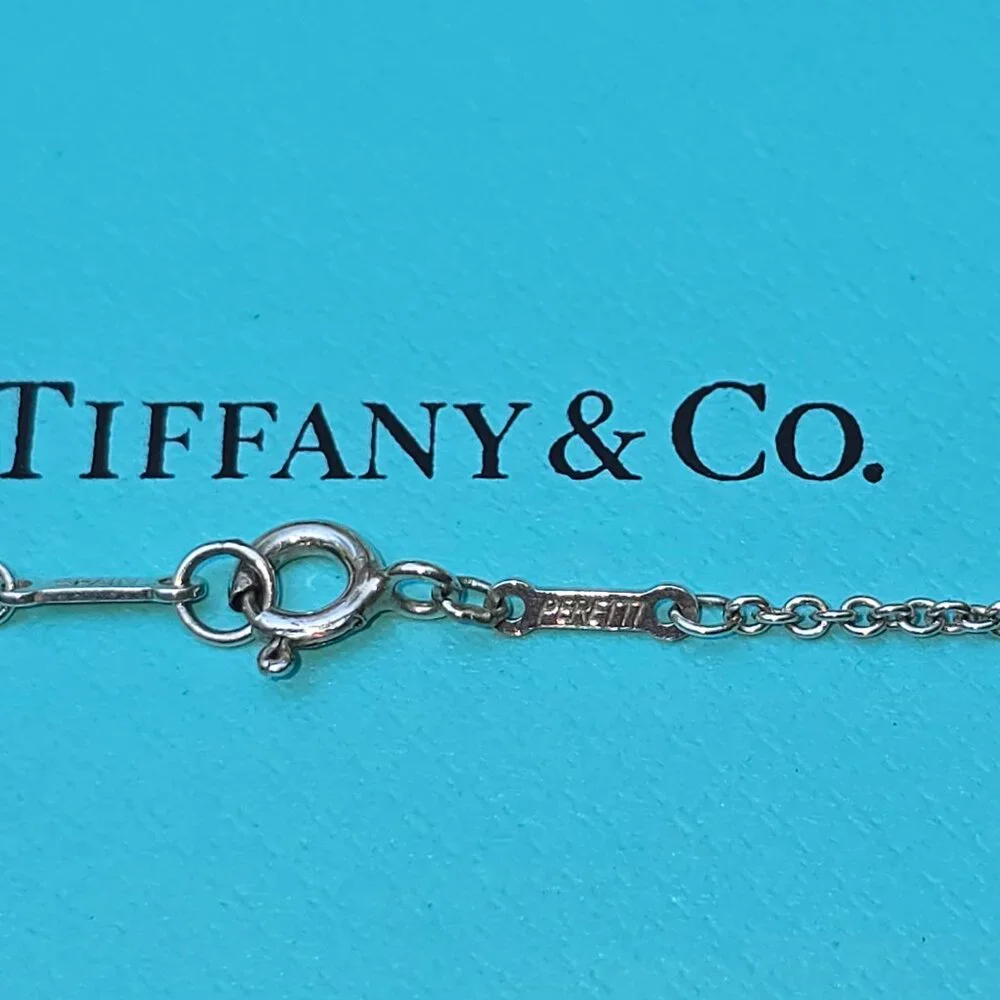 Tiffany & Open Heart Pendant. 22mm on 16